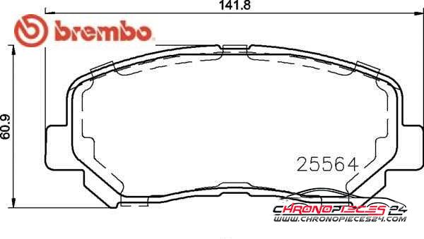 Achat de BREMBO P 37 019 Kit de plaquettes de frein, frein à disque pas chères