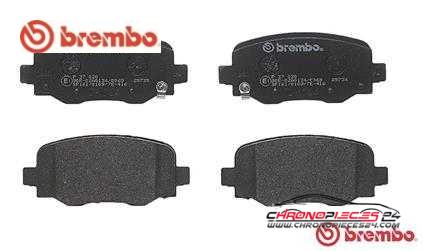 Achat de BREMBO P 37 020 Kit de plaquettes de frein, frein à disque pas chères