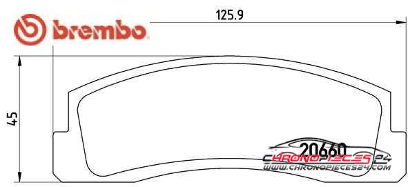 Achat de BREMBO P 41 002 Kit de plaquettes de frein, frein à disque pas chères