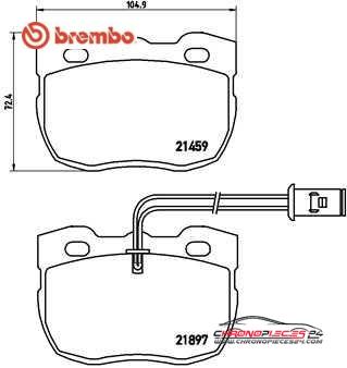 Achat de BREMBO P 44 004 Kit de plaquettes de frein, frein à disque pas chères