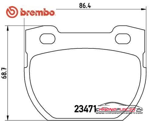 Achat de BREMBO P 44 007 Kit de plaquettes de frein, frein à disque pas chères