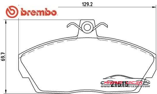 Achat de BREMBO P 44 010 Kit de plaquettes de frein, frein à disque pas chères