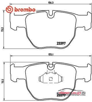 Achat de BREMBO P 44 012 Kit de plaquettes de frein, frein à disque pas chères