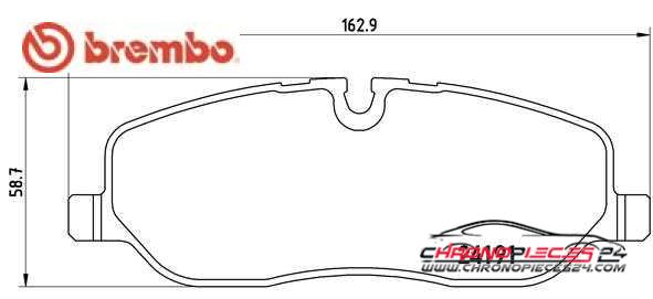 Achat de BREMBO P 44 014 Kit de plaquettes de frein, frein à disque pas chères