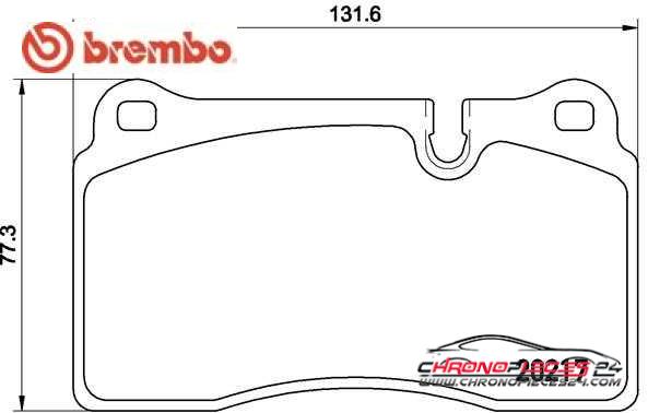 Achat de BREMBO P 44 018 Kit de plaquettes de frein, frein à disque pas chères