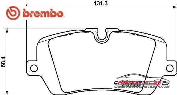 Achat de BREMBO P 44 021 Kit de plaquettes de frein, frein à disque pas chères