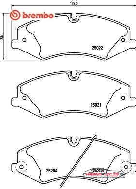 Achat de BREMBO P 44 022 Kit de plaquettes de frein, frein à disque pas chères