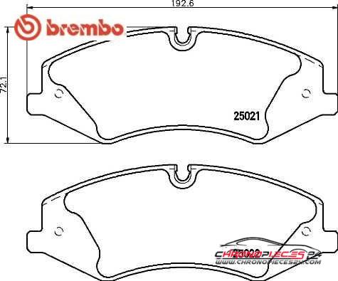 Achat de BREMBO P 44 024 Kit de plaquettes de frein, frein à disque pas chères