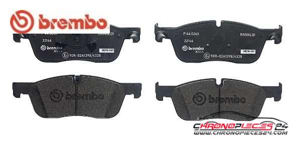 Achat de BREMBO P 44 026X Kit de plaquettes de frein, frein à disque pas chères