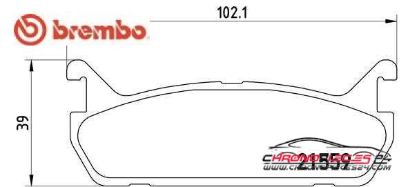 Achat de BREMBO P 49 015 Kit de plaquettes de frein, frein à disque pas chères