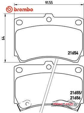 Achat de BREMBO P 49 016 Kit de plaquettes de frein, frein à disque pas chères