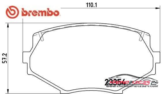 Achat de BREMBO P 49 020 Kit de plaquettes de frein, frein à disque pas chères