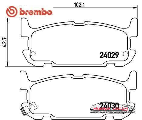 Achat de BREMBO P 49 031 Kit de plaquettes de frein, frein à disque pas chères