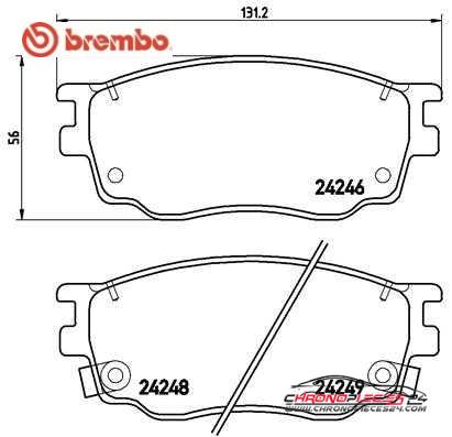 Achat de BREMBO P 49 033 Kit de plaquettes de frein, frein à disque pas chères