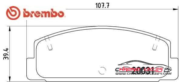 Achat de BREMBO P 49 037 Kit de plaquettes de frein, frein à disque pas chères