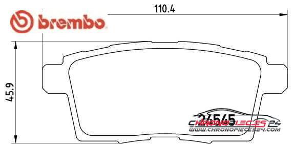 Achat de BREMBO P 49 041 Kit de plaquettes de frein, frein à disque pas chères