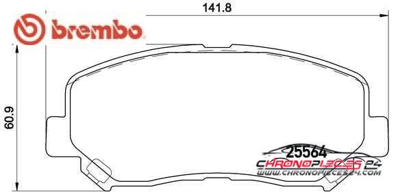 Achat de BREMBO P 49 045 Kit de plaquettes de frein, frein à disque pas chères