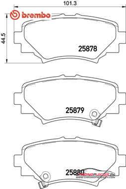 Achat de BREMBO P 49 049 Kit de plaquettes de frein, frein à disque pas chères