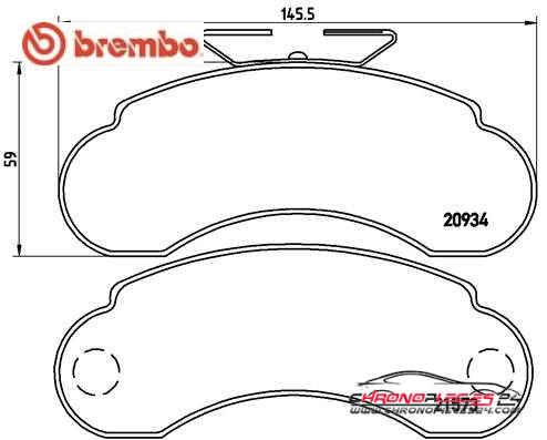 Achat de BREMBO P 50 021 Kit de plaquettes de frein, frein à disque pas chères