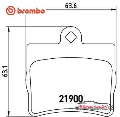 Achat de BREMBO P 50 024 Kit de plaquettes de frein, frein à disque pas chères