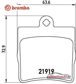 Achat de BREMBO P 50 025 Kit de plaquettes de frein, frein à disque pas chères