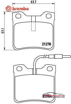 Achat de BREMBO P 50 030 Kit de plaquettes de frein, frein à disque pas chères