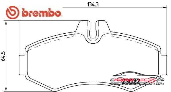 Achat de BREMBO P 50 031 Kit de plaquettes de frein, frein à disque pas chères