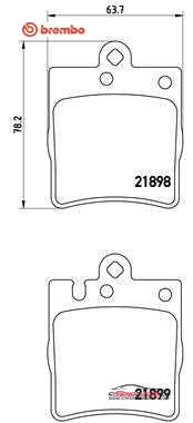 Achat de BREMBO P 50 033 Kit de plaquettes de frein, frein à disque pas chères