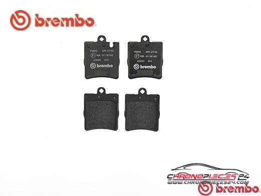 Achat de BREMBO P 50 033 Kit de plaquettes de frein, frein à disque pas chères