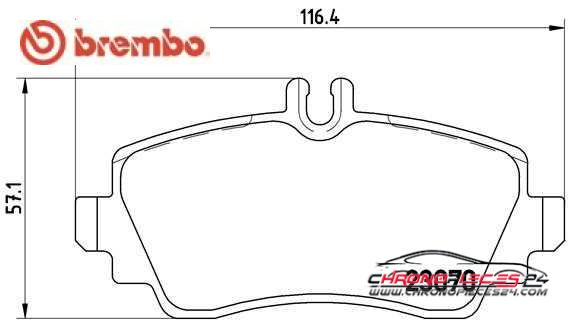 Achat de BREMBO P 50 035 Kit de plaquettes de frein, frein à disque pas chères