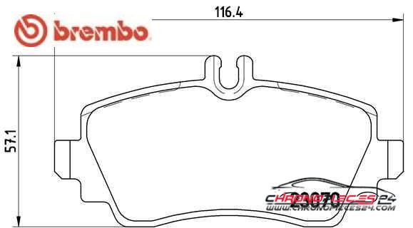 Achat de BREMBO P 50 036 Kit de plaquettes de frein, frein à disque pas chères