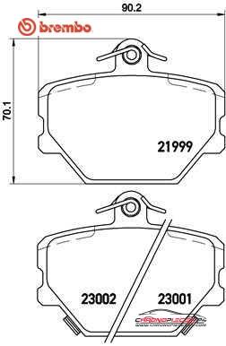 Achat de BREMBO P 50 038 Kit de plaquettes de frein, frein à disque pas chères