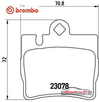 Achat de BREMBO P 50 042 Kit de plaquettes de frein, frein à disque pas chères