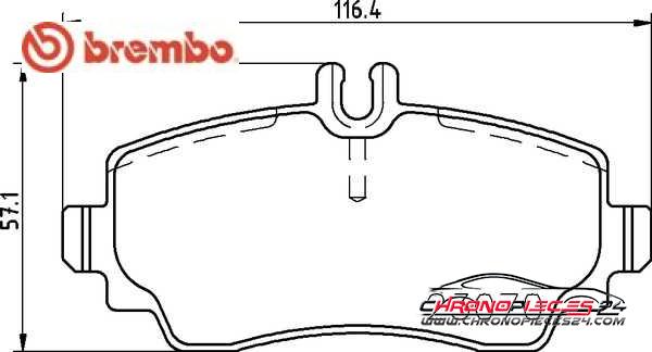 Achat de BREMBO P 50 047 Kit de plaquettes de frein, frein à disque pas chères