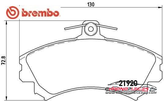 Achat de BREMBO P 50 055 Kit de plaquettes de frein, frein à disque pas chères