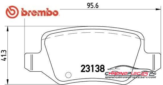 Achat de BREMBO P 50 058 Kit de plaquettes de frein, frein à disque pas chères