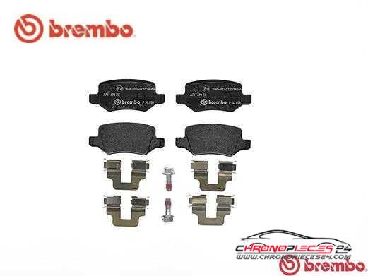 Achat de BREMBO P 50 058 Kit de plaquettes de frein, frein à disque pas chères