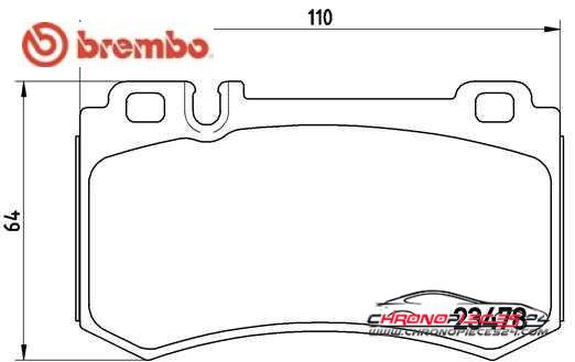 Achat de BREMBO P 50 061 Kit de plaquettes de frein, frein à disque pas chères