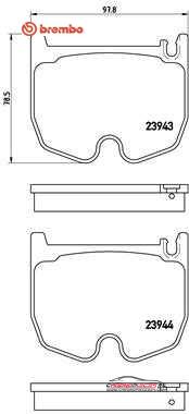 Achat de BREMBO P 50 062 Kit de plaquettes de frein, frein à disque pas chères