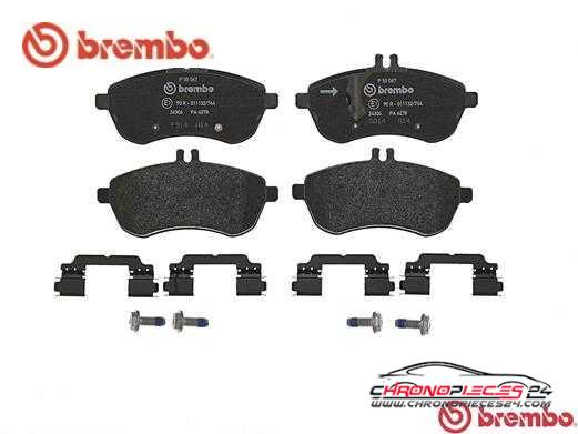 Achat de BREMBO P 50 067 Kit de plaquettes de frein, frein à disque pas chères