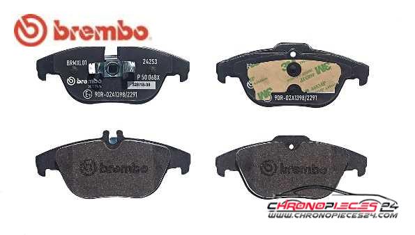 Achat de BREMBO P 50 068X Kit de plaquettes de frein, frein à disque pas chères