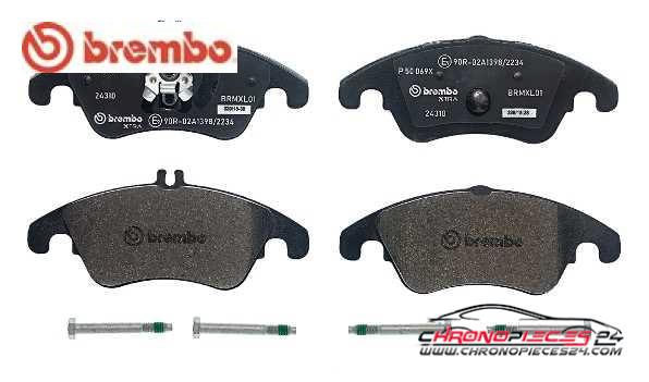 Achat de BREMBO P 50 069X Kit de plaquettes de frein, frein à disque pas chères