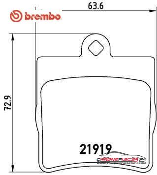 Achat de BREMBO P 50 072 Kit de plaquettes de frein, frein à disque pas chères