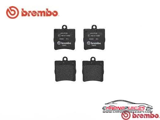 Achat de BREMBO P 50 072 Kit de plaquettes de frein, frein à disque pas chères