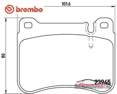 Achat de BREMBO P 50 073 Kit de plaquettes de frein, frein à disque pas chères