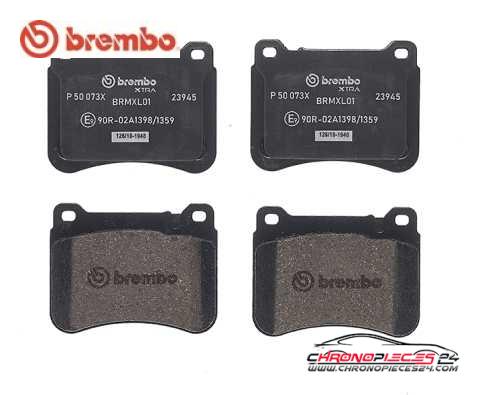 Achat de BREMBO P 50 073X Kit de plaquettes de frein, frein à disque pas chères