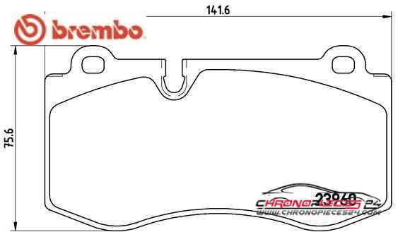 Achat de BREMBO P 50 074 Kit de plaquettes de frein, frein à disque pas chères