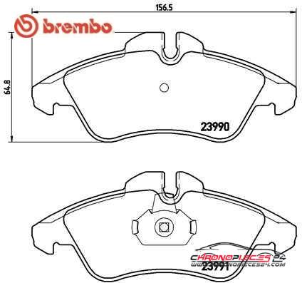 Achat de BREMBO P 50 080 Kit de plaquettes de frein, frein à disque pas chères