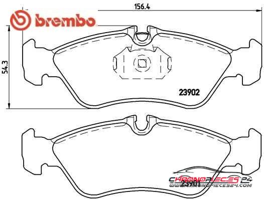 Achat de BREMBO P 50 082 Kit de plaquettes de frein, frein à disque pas chères