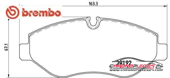 Achat de BREMBO P 50 085 Kit de plaquettes de frein, frein à disque pas chères